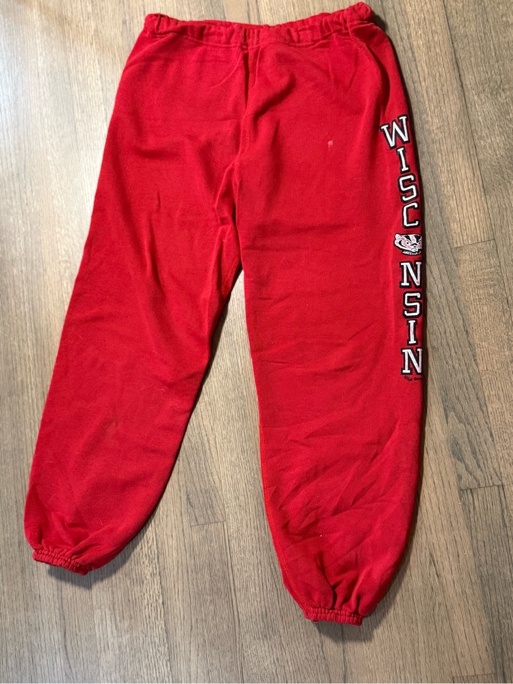 Wisconsin Badgers Vintage Red Jogger Pants Size Medium